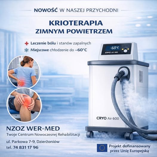 KRIOTERAPIA ZIMNYM POWIETRZEM NZOZ WER-MED